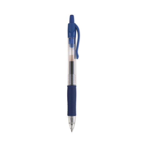 Pilot G 2 Retractable Gel Pens Fine Point 0.7 mm Clear Barrels