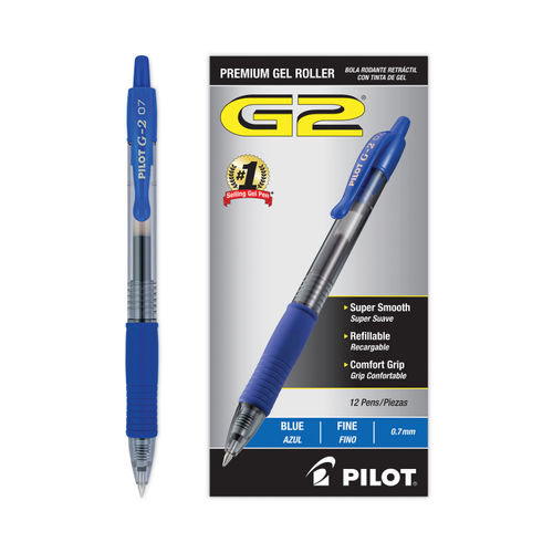  PILOT G2 Premium Refillable & Retractable Rolling Ball Gel  Pens, Extra Fine Point, Red Ink, 6 Pack : Office Products