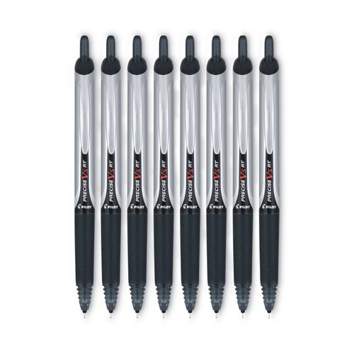 Pilot Precise V5 Retractable Rolling Ball Pens, Extra Fine Point, Assorted Ink, 8 Count, Size: 0.5 mm