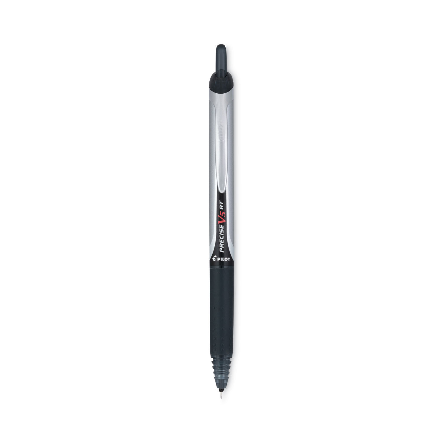 Precise V5RT Roller Ball Pen, Retractable, Extra-Fine 0.5 mm, Black Ink,  Black Barrel