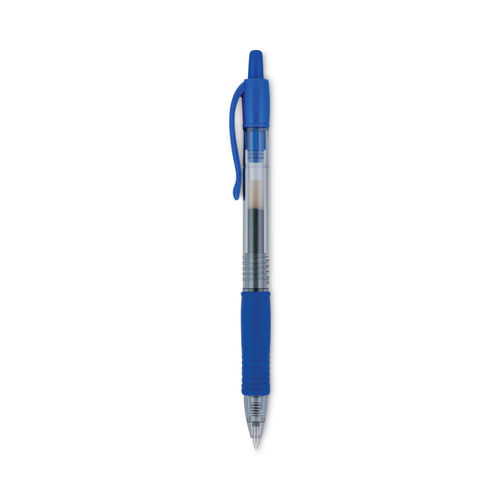 Pilot G2 Retractable Gel Ink Pens, Fine Point, 0.7 mm, Clear Barrel,  Assorted Ink Colors, Pack Of 20