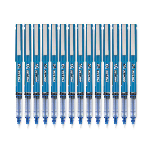 Pilot Precise V5 Stick Rolling Ball Pens, Extra Fine Point, Blue  4-PACK(35335)