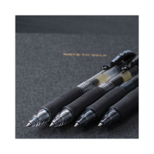 Pilot G2 0.38mm Ultra Fine Pens With Refills, Black Gel Ink, 9