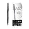 PIL11009 - Razor Point II Super Fine Line Porous Point Pen, Stick, Ultra-Fine 0.2 mm, Black Ink, Black Barrel, Dozen