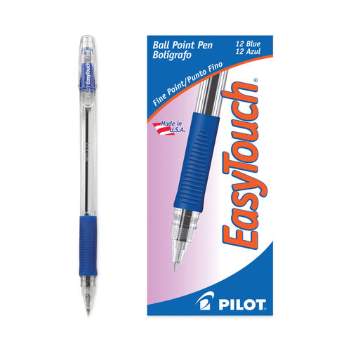 Pilot 0.7 mm Better Ballpoint Stick Pen - Blue - 12 pack