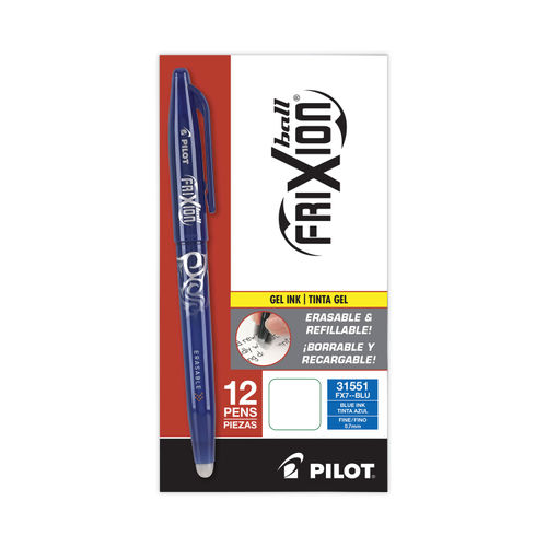 Pilot FriXion Clicker Erasable Gel Pens Fine Point 0.7 mm Black Barrels  Black Ink Pack Of 3 - Office Depot