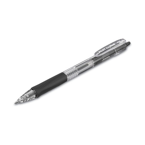 Pilot EasyTouch Retractable Ballpoint Pens Fine Point 0.7 mm Clear Barrel  Black Ink Pack Of 12 - Office Depot