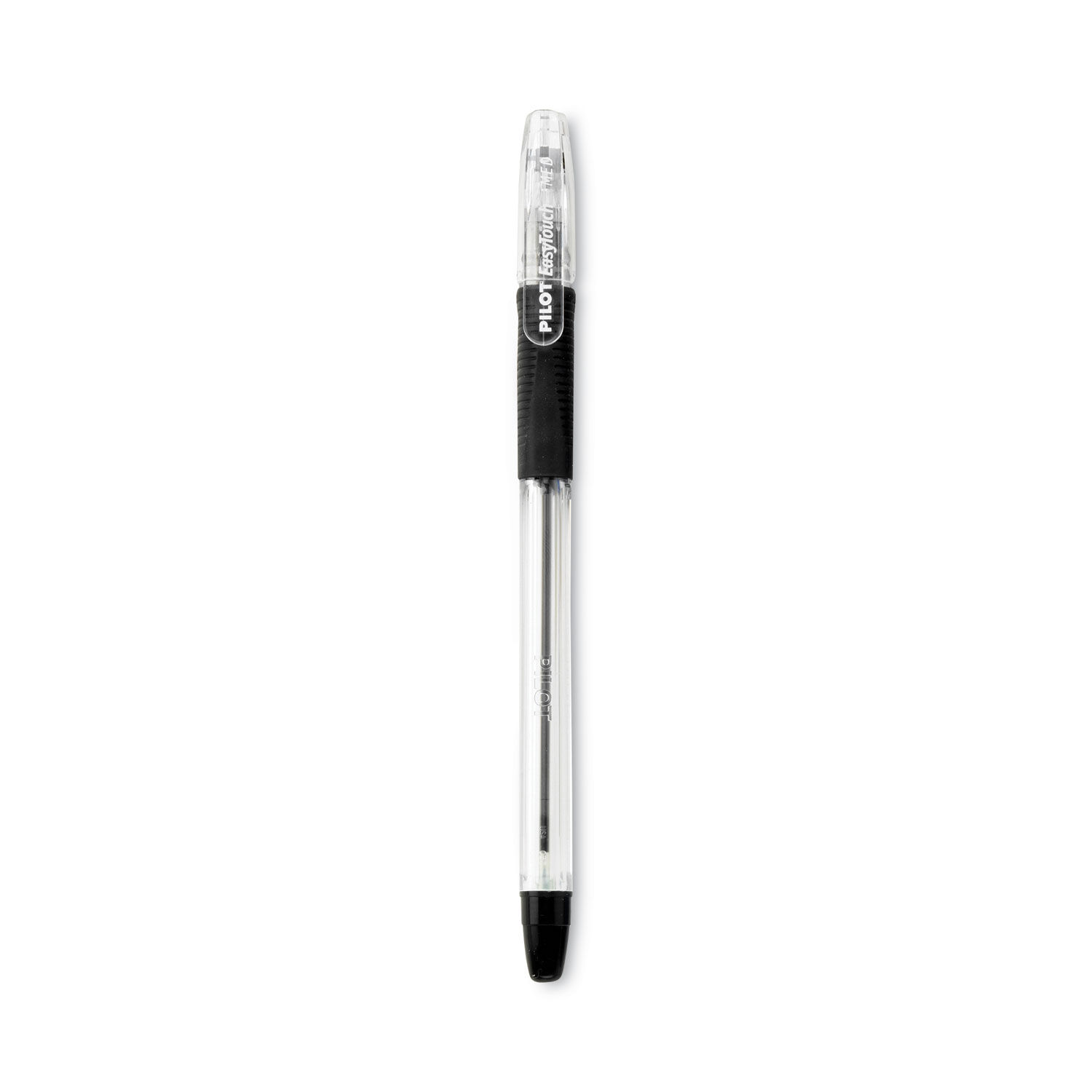 PILOT EasyTouch Ballpoint Stick Pens, Fine Point, Black Ink, 12-Pack (32001)