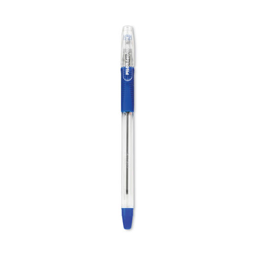 PILOT EasyTouch Ballpoint Stick Pens, Fine Point, Blue Ink, 12