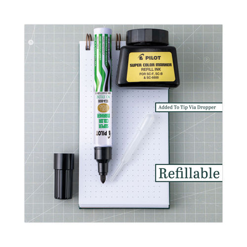 Pilot Jumbo Refillable Permanent Marker Chisel Tip Black