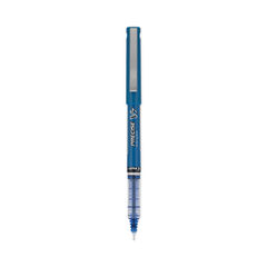 Precise V7 Roller Ball Pen, Stick, Fine 0.7 mm, Blue Ink, Blue