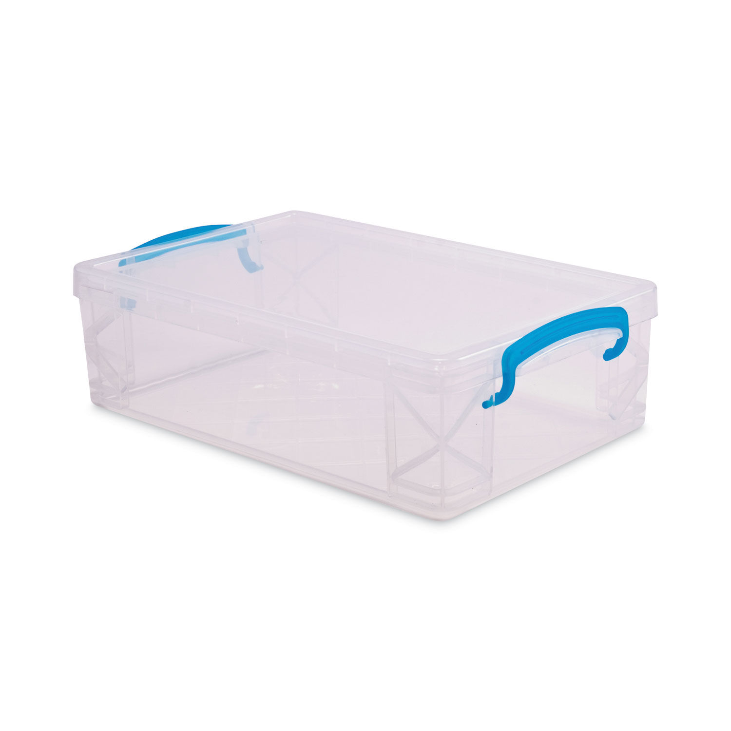 1PC Large Capacity Plastic Pencil Box Stackable Translucent Clear