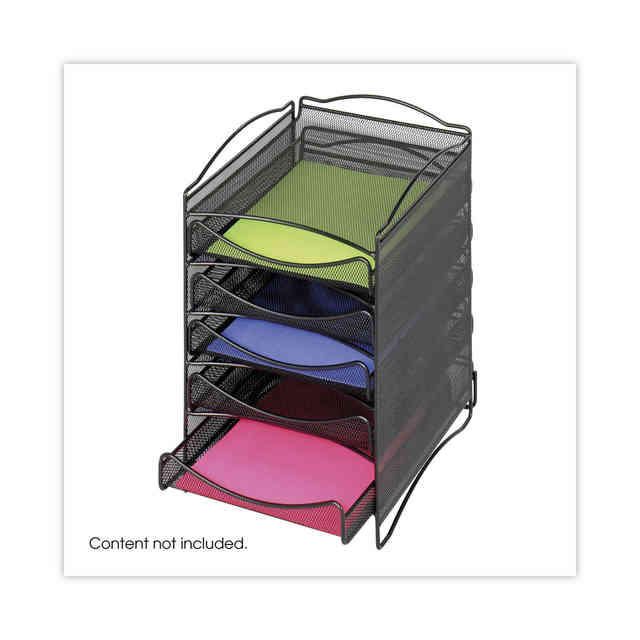 Onyx Stackable Literature Organizer, Five-Drawer, 10.25 x 12.75 x 15.25, Black Onyx Stackable Literature Organizer, Five-Drawer, 10.25 x 12.75 x 15.25, Black