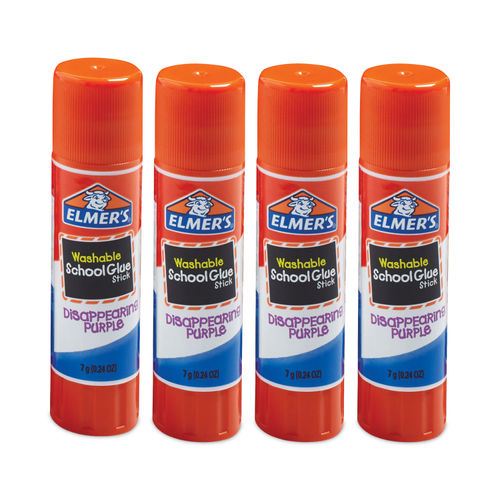 Elmers Disappearing Purple School Glue Sticks, 0.21 Oz Each, 8 Sticks Per  Pack