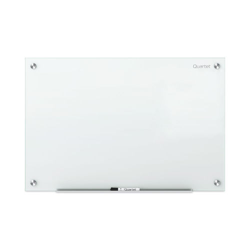 Magnetic Glass Dry Erase Board - 24 x 36 - Black