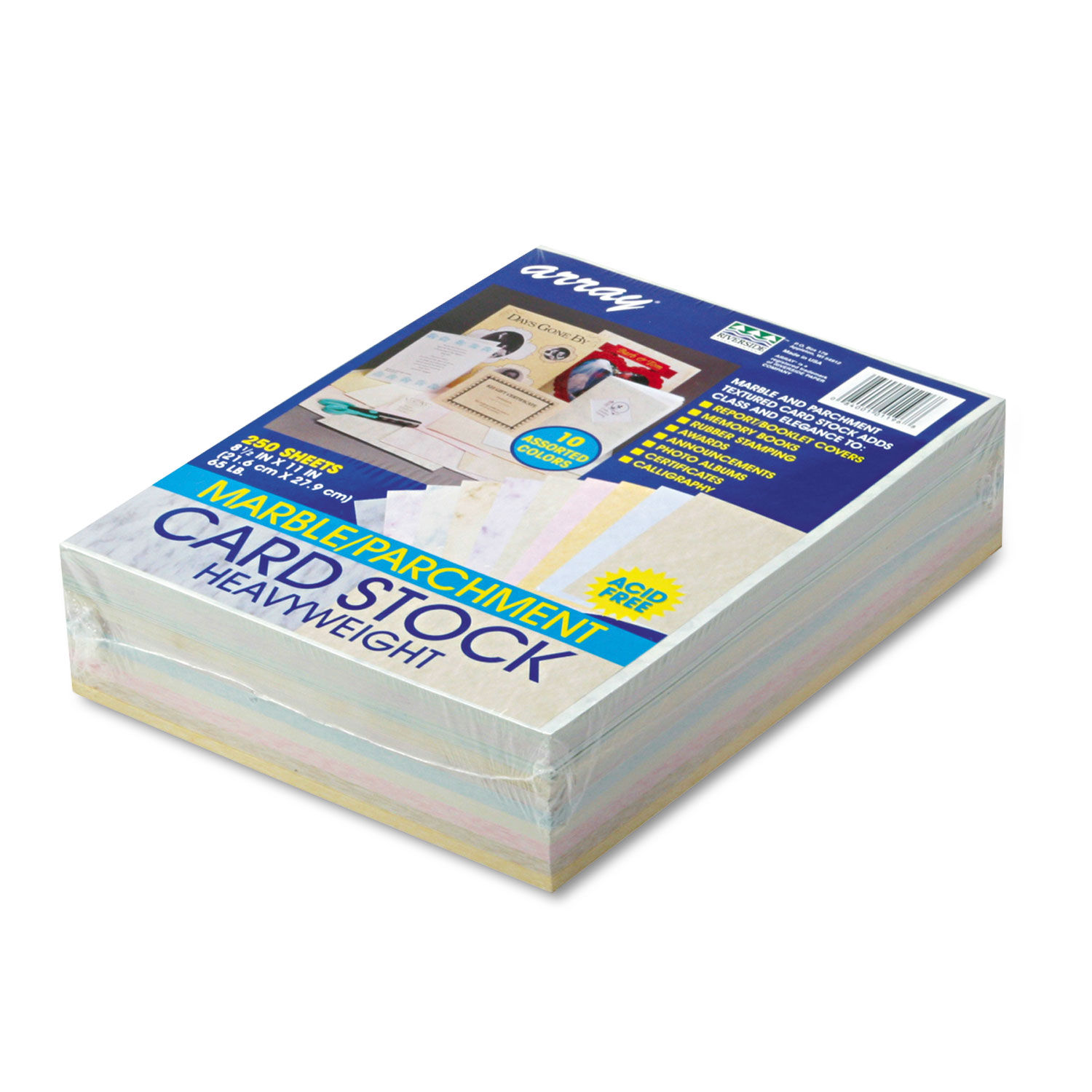 3 X 5 White Index cards, 65lb Cover