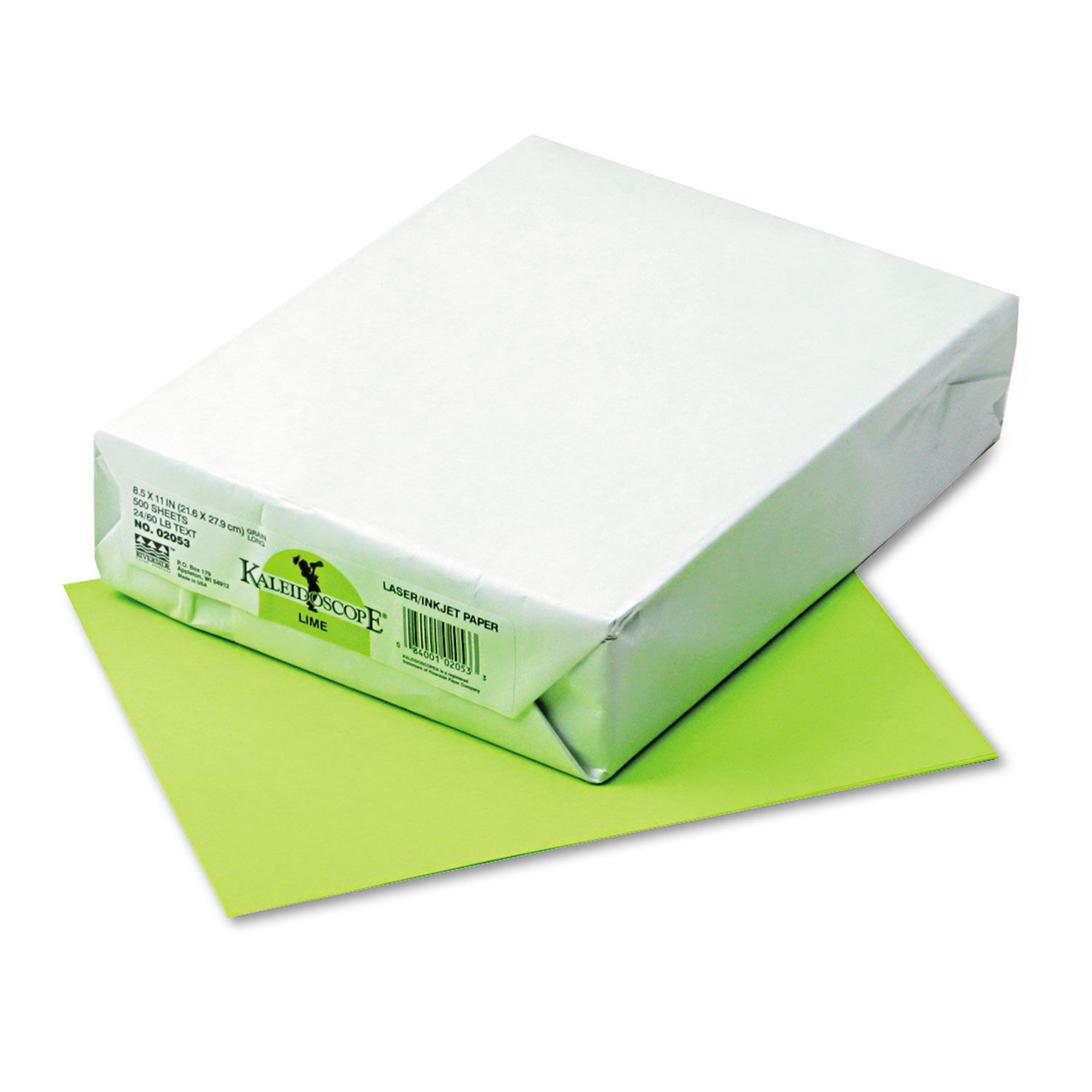 Color Cardstock, 65 lb Cover Weight, 8.5 x 11, Emerald Green, 250