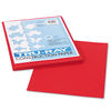 PAC102993 - Tru-Ray Construction Paper, 76 lb Text Weight, 9 x 12, Holiday Red, 50/Pack