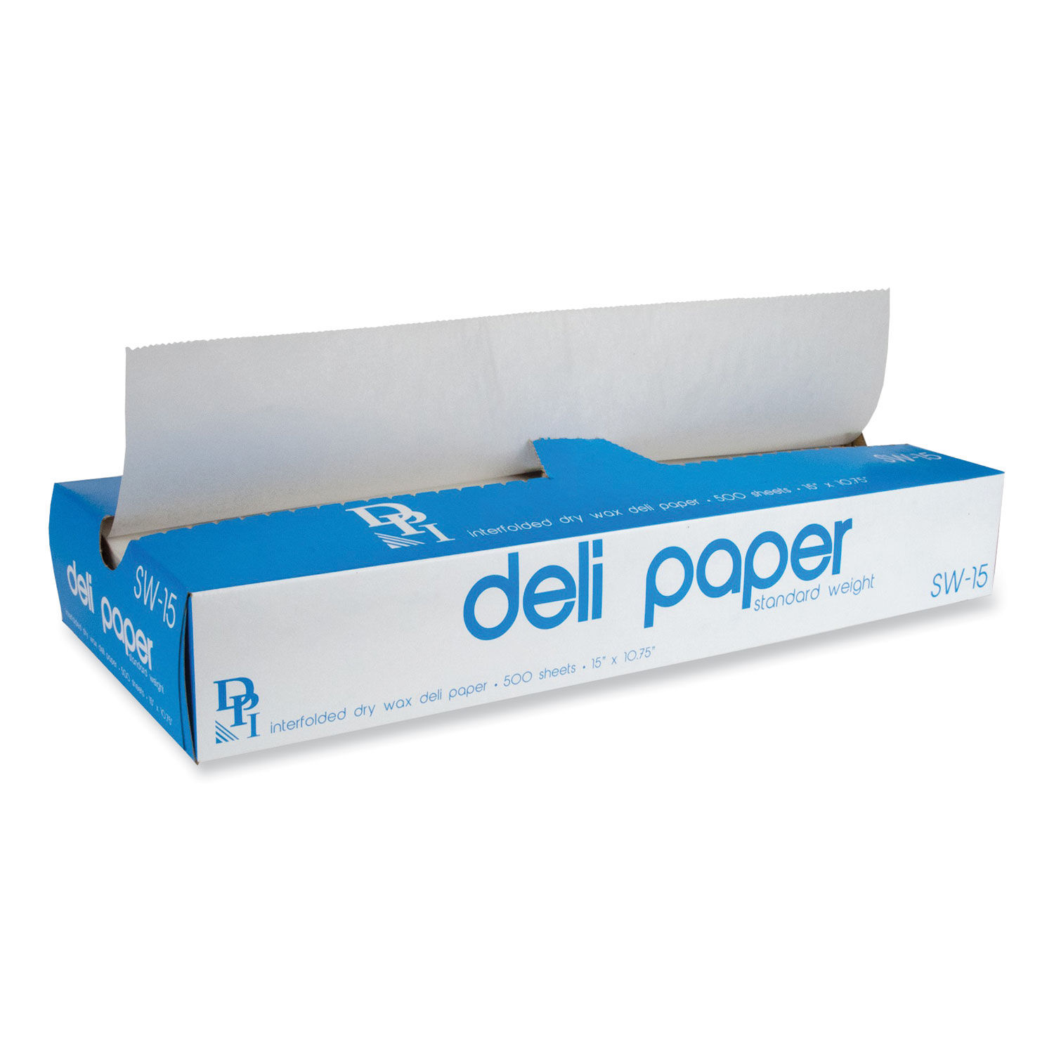 Durable Packaging SW-12 12 x 10 3/4 Interfolded Deli Wrap Wax Paper