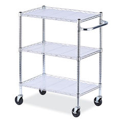 Rubbermaid Off-White Plastic Open Utility Cart - 40 5/8L x 20W x 37 7/8H