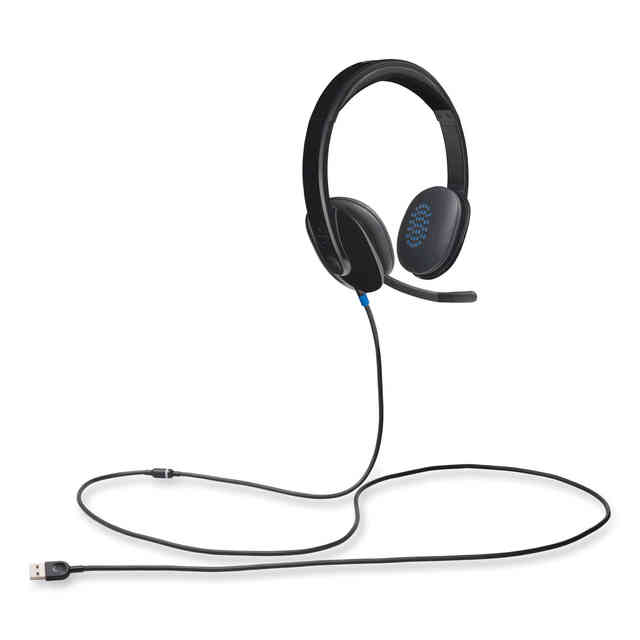 H540 Binaural Over The Head Corded Headset By Logitech® Log981000510 