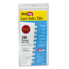 RTG33001 - Laser Printable Index Tabs, 1/12-Cut, White, 0.44" Wide, 180/Pack