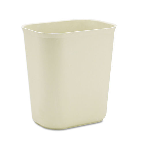 Commercial trash can Rubbermaid Marshall plastic, beige