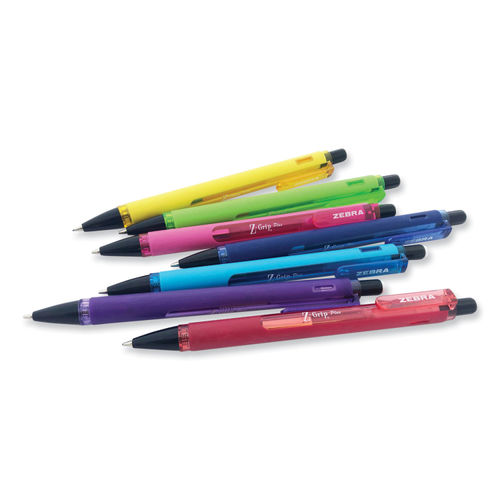 Zebra Z-Grip Plus Mechanical Pencil, 0.7 mm, HB (#2), Black Lead, Assorted Barrel Colors, 3/Pack