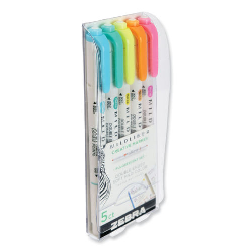 Zebra MIDLINER Creative Markers Pens With Brush Tip and Bullet Tip Assorted  Ink Colors 15-pack free Shipping 