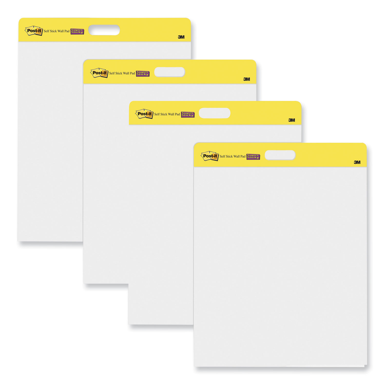 Post it Super Sticky Easel Pads 25 x 30 White 30 Self Stick Sheets Per Pad  Pack Of 4 Pads - Office Depot