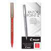 PIL11001 - Razor Point Fine Line Porous Point Pen, Stick, Extra-Fine 0.3 mm, Black Ink, Black Barrel, Dozen