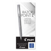 PIL11003 - Razor Point II Super Fine Line Porous Point Pen, Stick, Ultra-Fine 0.2 mm, Blue Ink, Blue Barrel, Dozen