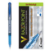 PIL11021 - V Razor Point Liquid Ink Porous Point Pen, Stick, Extra-Fine 0.5 mm, Blue Ink, Gray/Translucent Blue Barrel, Dozen