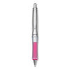 PIL36182 - Dr. Grip Center of Gravity Ballpoint Pen, Retractable, Medium 1 mm, Black Ink, Silver/Pink Grip Barrel