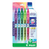 PIL36621 - B2P Bottle-2-Pen Recycled Gel Pen, Retractable, Fine 0.7 mm, Assorted Ink and Barrel Colors, 5/Pack