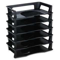 Rubbermaid 45706 Regeneration Nine-Section Drawer Organizer, Plastic, Black  