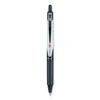 PIL26106 - VBall RT Liquid Ink Roller Ball Pen, Retractable, Extra-Fine 0.5 mm, Black Ink, Black/White Barrel