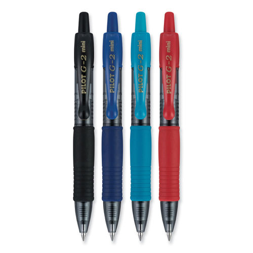 PILOT G2 MINI 10-PACK ~ pack of 10 mini click pens in assorted colors