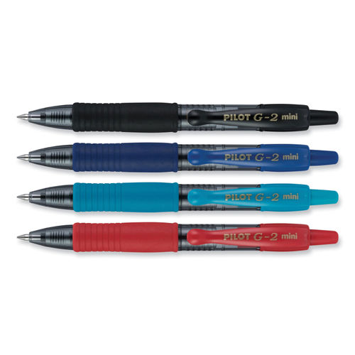 PILOT G2 MINI 10-PACK ~ pack of 10 mini click pens in assorted colors