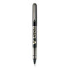 PIL35112 - VBall Liquid Ink Roller Ball Pen, Stick, Fine 0.7 mm, Black Ink, Black/Clear Barrel, Dozen