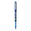 PIL35113 - VBall Liquid Ink Roller Ball Pen, Stick, Fine 0.7 mm, Blue Ink, Blue/Clear Barrel, Dozen