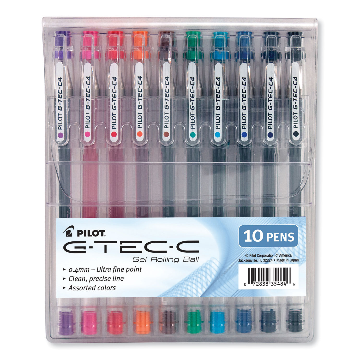 Colored Ink Pens - 10 count Assorted