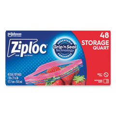 Ziploc Slider Quart Storage Bag - 76 count per pack -- 9 packs per case