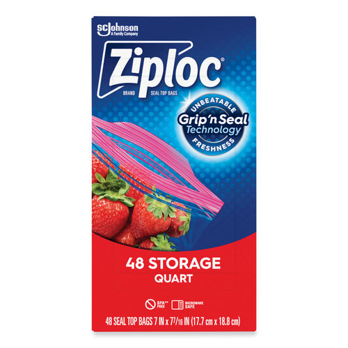 4 mil. Quart size Zip lock storage bags (100 per bag)