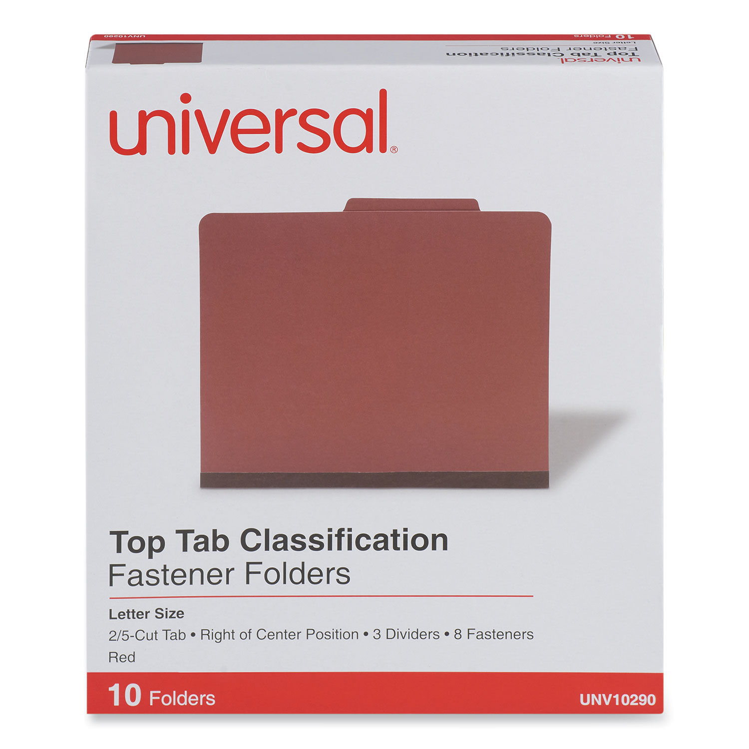 Eight-Section Pressboard Classification Folders by Universal