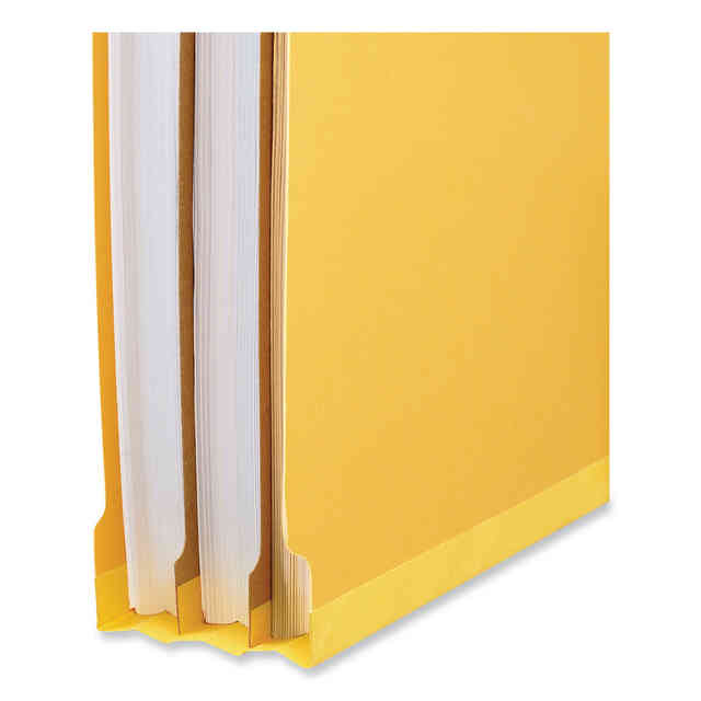 Blue Pressboard Classification Folders - 6-Section Letter Size With Fasteners, 10 Per Box