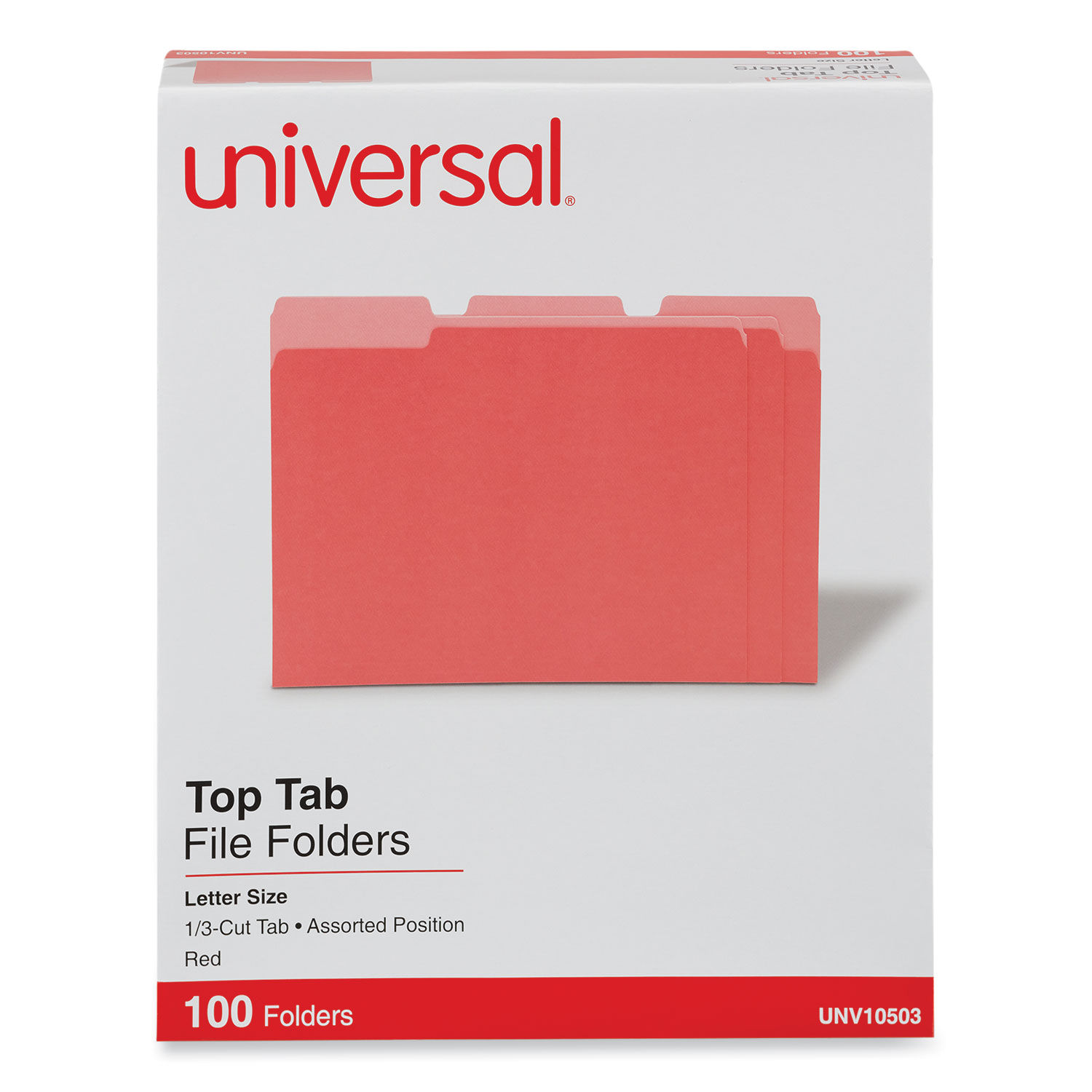 Pendaflex Pastel Color File Folders 1/3 Cut Top Tab Letter Assorted 100/Box