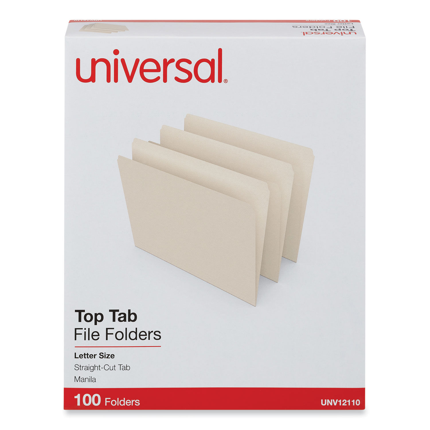 Top Tab File Folders by Universal® UNV12110 | OnTimeSupplies.com