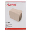 UNV12123 - Top Tab File Folders, 1/3-Cut Tabs: Right Position, Letter Size, 0.75" Expansion, Manila, 100/Box