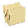 UNV13524 - Deluxe Reinforced Top Tab Fastener Folders, 0.75" Expansion, 2 Fasteners, Letter Size, Yellow Exterior, 50/Box